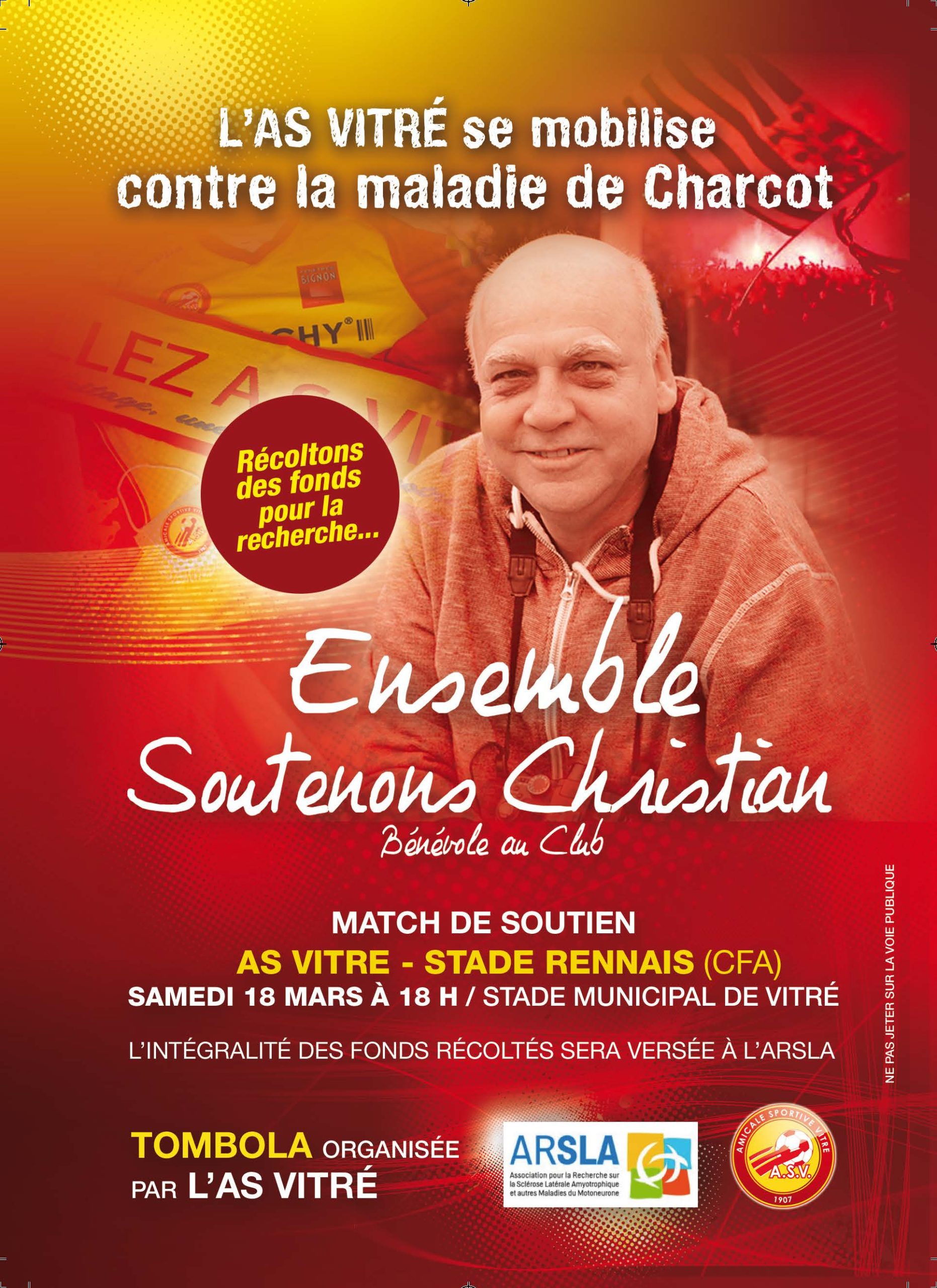 l'AS Vitré se mobilise contre la Maladie de Charcot