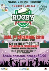 Rugby -Maladie de Charcot